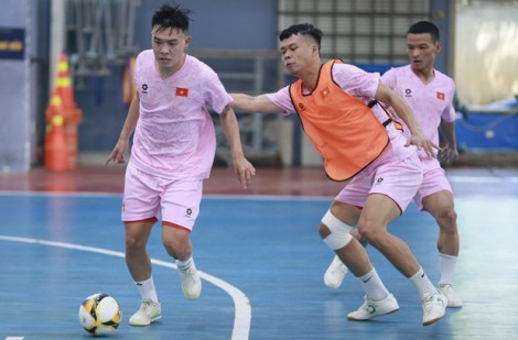 ĐT Futsal Việt Nam nâng cao cường độ tập luyện