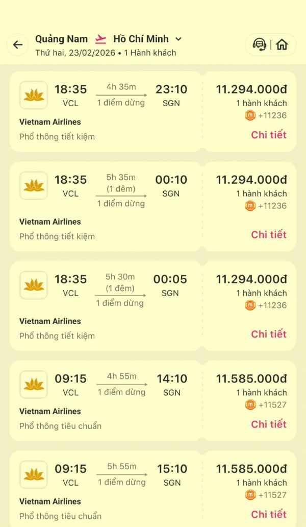 Chưa đến tết nhưng… hết vé máy bay trở lại TP.HCM sau tết