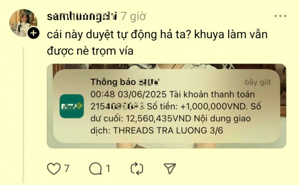 Mạng xã hội Threads trả lương cho người dùng? Mạng xã hội Threads trả lương cho người dùng?
