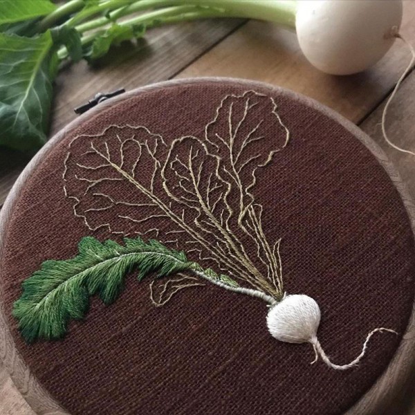 “Vũ trụ” rau củ đẹp và chân thật đến giật mình trên từng khung thêu của nghệ nhân Nhật Bản “Vũ trụ” rau củ đẹp và chân thật đến giật mình trên từng khung thêu của nghệ nhân Nhật Bản
