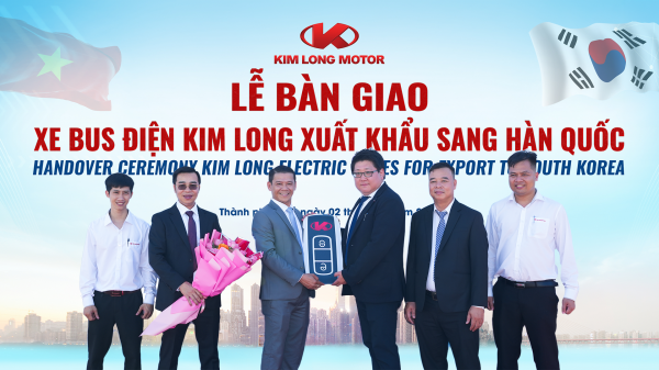 Doanh nghiệp sản xuất ô tô của Việt Nam xuất khẩu xe bus điện sang Hàn Quốc