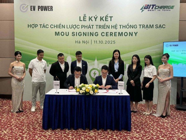 EV Power và BitCharge hợp tác phát triển trạm sạc xe điện tại Việt Nam