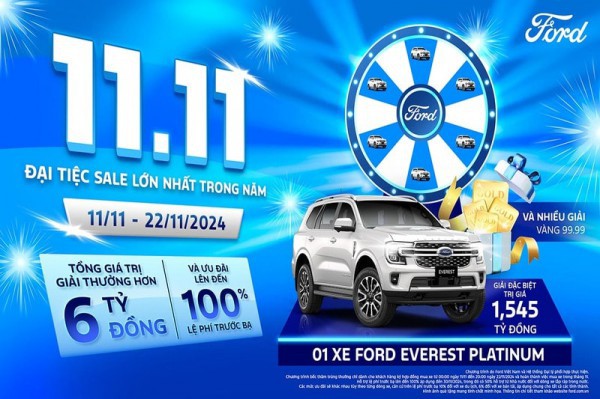 Ford ưu đãi hấp dẫn cho khách mua xe