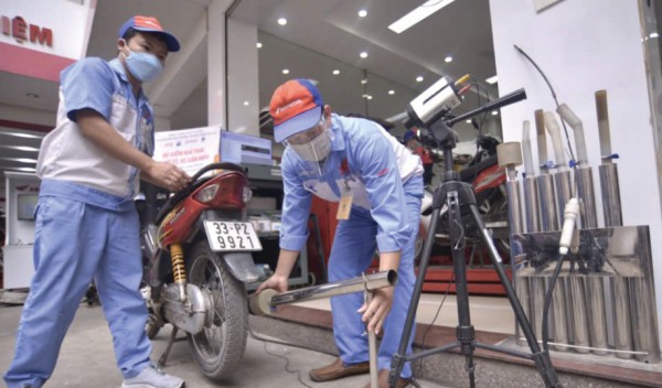 Kiểm định khí thải xe máy, 17 năm chưa thực hiện được