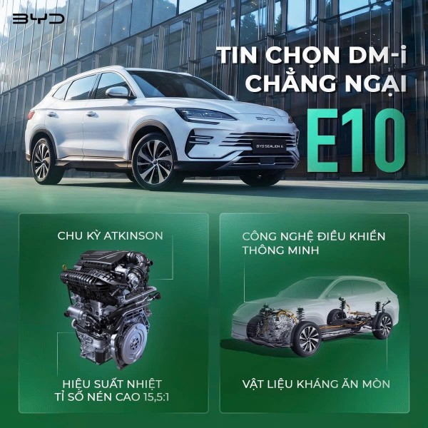 Xăng E10 lên ngôi, xe BYD có gì để tự tin?