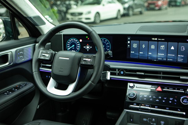 Ảnh thực tế SantaFe Hybrid và quãng đường đi được hơn 1.100km