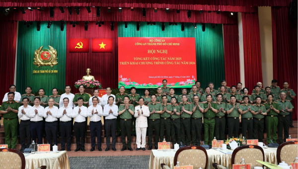 Bộ trưởng Lương Tam Quang dự hội nghị tổng kết công tác 2025 của Công an TP.HCM