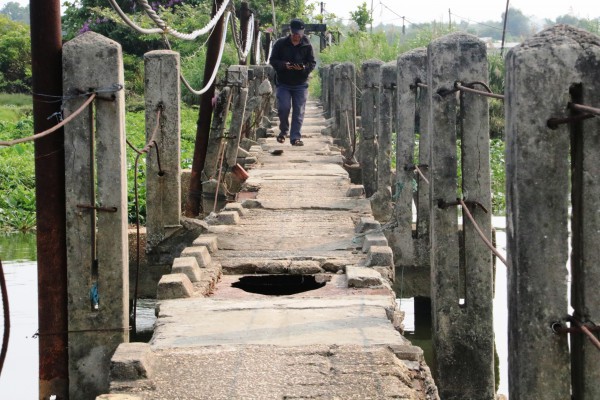 Cận cảnh cầu 220 tỉ đồng bắc qua sông Trường Giang 