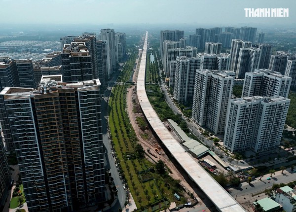 Cầu cạn Vành đai 3 đi qua Vinhomes Grand Park khi nào xong?