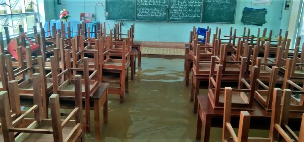 Gia Lai: Ngập lụt phía hạ lưu sông Kôn, nhiều trường học phải đóng cửa Gia Lai: Ngập lụt phía hạ lưu sông Kôn, nhiều trường học phải đóng cửa