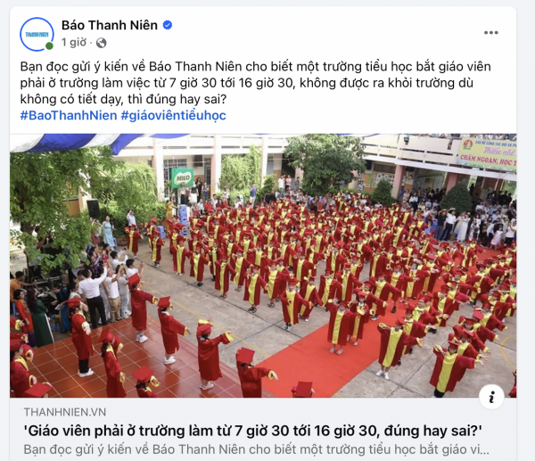 Giáo viên có ủng hộ 