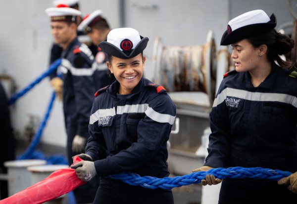 Tàu chiến hạm Pháp Prairial cập cảng Tiên Sa, Đà Nẵng