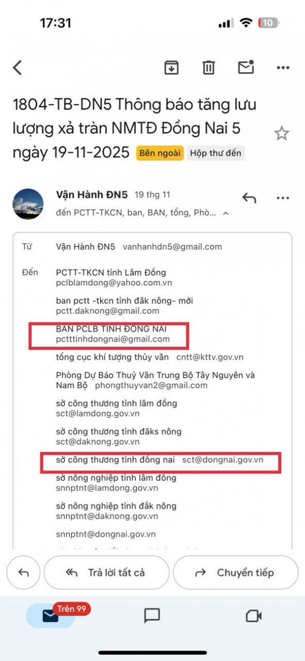 Thủy điện Đồng Nai 5 phản hồi khi xã nói 