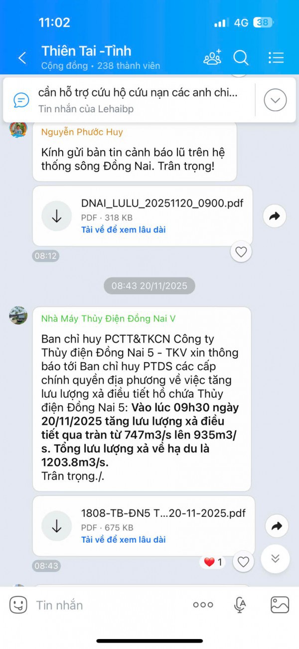 Thủy điện Đồng Nai 5 phản hồi khi xã nói 