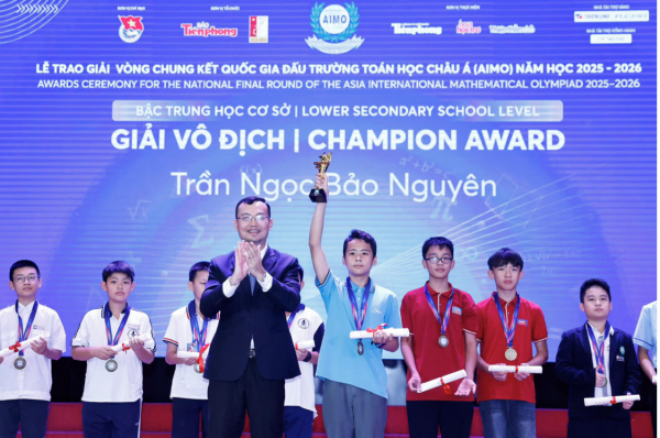Trao giải cuộc thi Đấu trường toán học châu Á AIMO