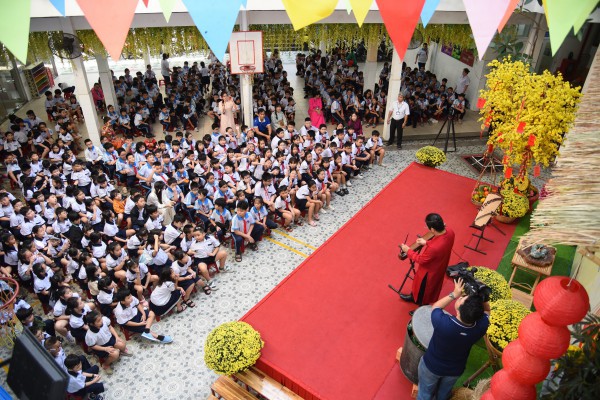 Trước kỳ nghỉ Tết Nguyên đán 2026: Trường học TP.HCM nhộn nhịp hội xuân