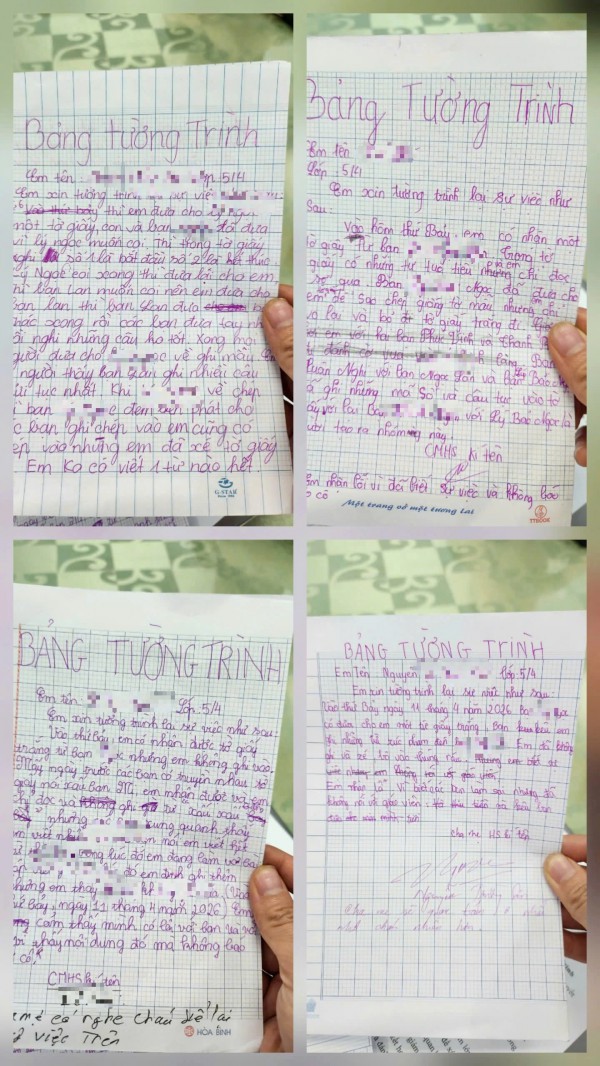 Việc nhóm học sinh viết giấy nhục mạ bạn: Bài toán trách nhiệm của người lớn