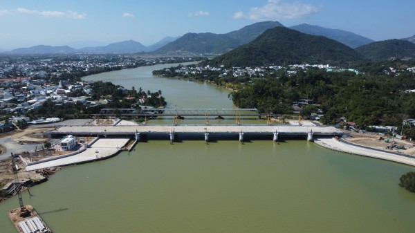 Đập ngăn mặn sông Cái Nha Trang dự kiến vận hành trong tháng 3