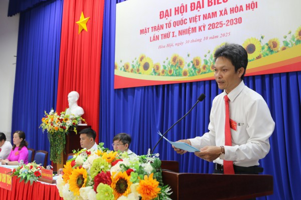 Ông Nguyễn Phước Lộc dự Đại hội MTTQ Việt Nam xã Hòa Hội Ông Nguyễn Phước Lộc dự Đại hội MTTQ Việt Nam xã Hòa Hội