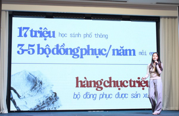 ”17 triệu học sinh, hàng chục triệu bộ đồng phục mỗi năm, rồi sẽ đi đâu?”