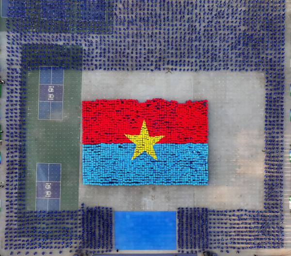 60.000 học sinh đồng diễn võ nhạc Vovinam lập ‘kỷ lục kép’ Việt Nam và thế giới