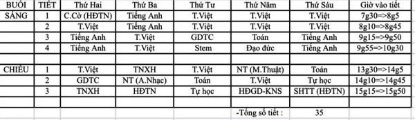 Ai sắp thời khóa biểu trong trường học?