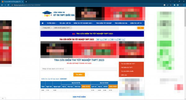 Cẩn trọng ‘trượt tốt nghiệp THPT’ vì tra cứu, tính điểm trên website ‘lậu’