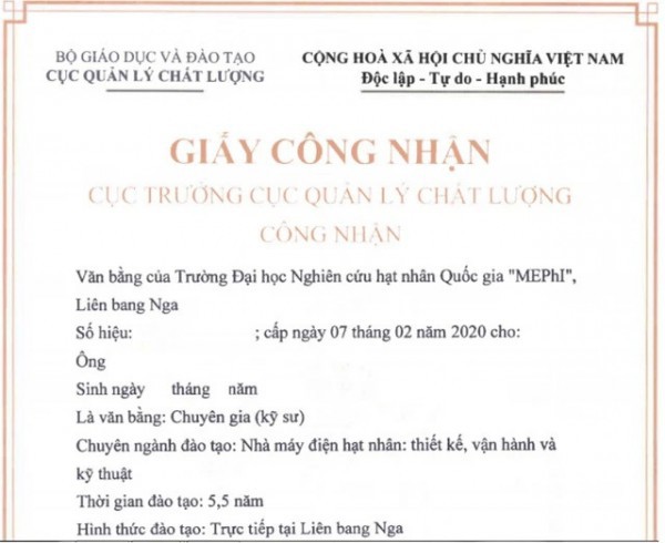 Hàng ngàn bằng cấp nước ngoài chưa được Bộ GD-ĐT công nhận