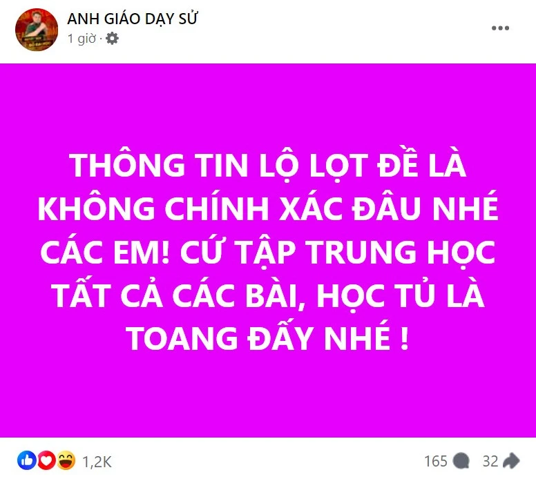 Nửa đêm, mạng xã hội đồn đoán vô căn cứ 