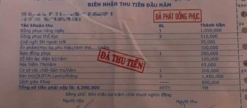 Phụ huynh bức xúc các khoản thu đầu năm học: Sở GD-ĐT TP.HCM nói gì?