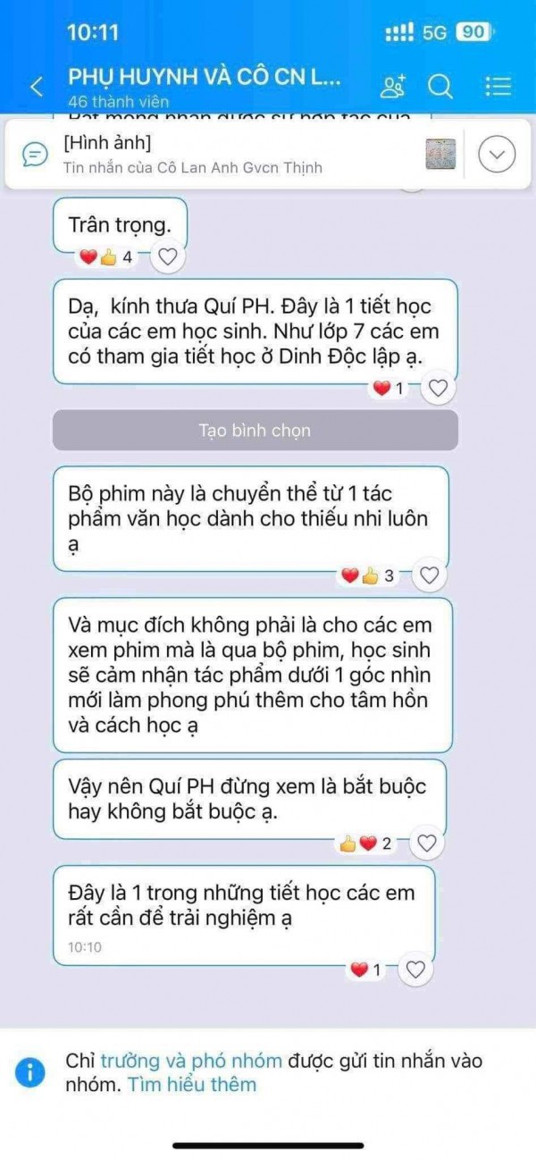 Phụ huynh bức xúc vì trường yêu cầu học sinh xem phim ‘Đất rừng phương Nam’