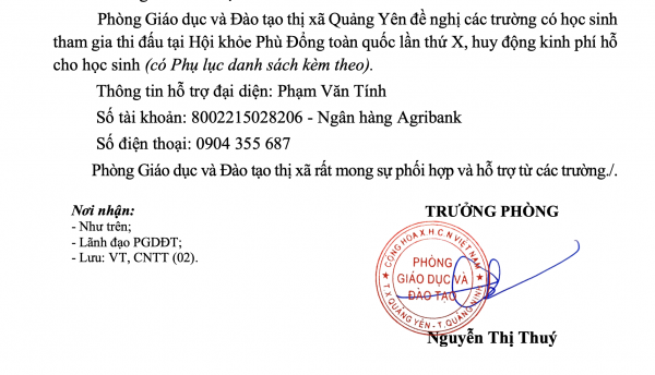 Quảng Ninh: Học sinh phải nộp hàng triệu đồng khi tham dự Hội khỏe phù đổng