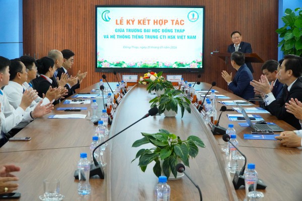 Trường ĐH Đồng Tháp khai trương Trung tâm đào tạo tiếng Trung và khảo thí HSK ĐBSCL