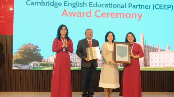 Trường đầu tiên ở Đông Nam bộ đạt chứng nhận Cambridge English Educational Partner