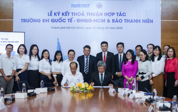 Trường thành viên đầu tiên của ĐH Quốc gia TP.HCM ký kết hợp tác với Báo Thanh Niên