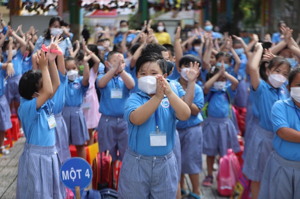 Trường tiểu học TP.HCM công bố ngày lớp 1 tựu trường