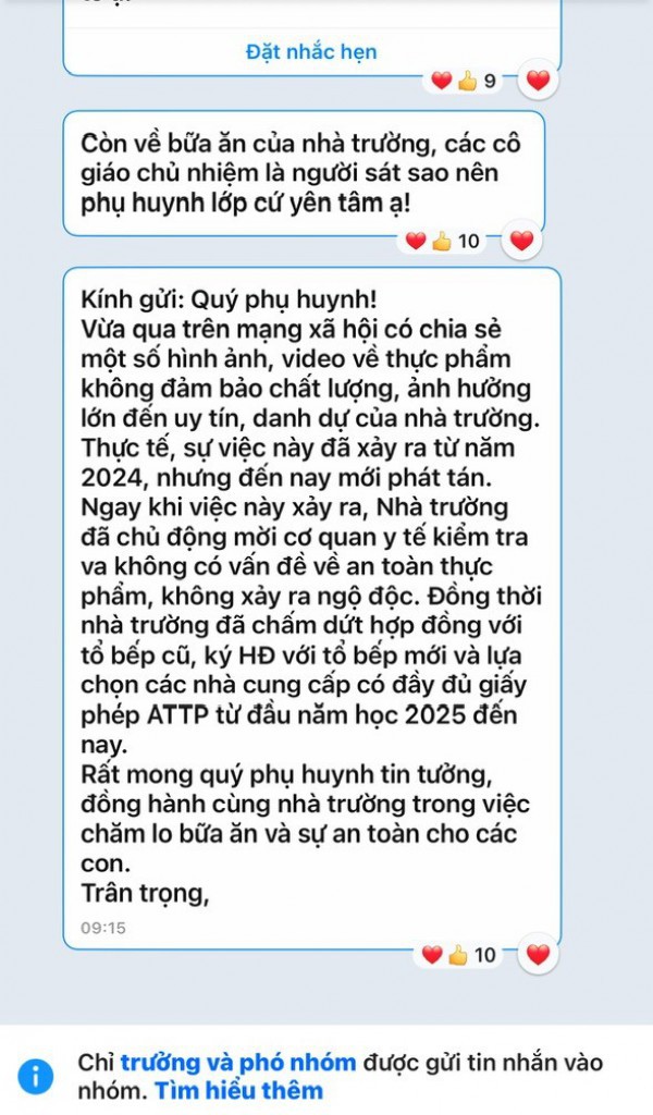 Xôn xao thông tin thực phẩm bẩn vào bếp bán trú trường tiểu học Xôn xao thông tin thực phẩm bẩn vào bếp bán trú trường tiểu học