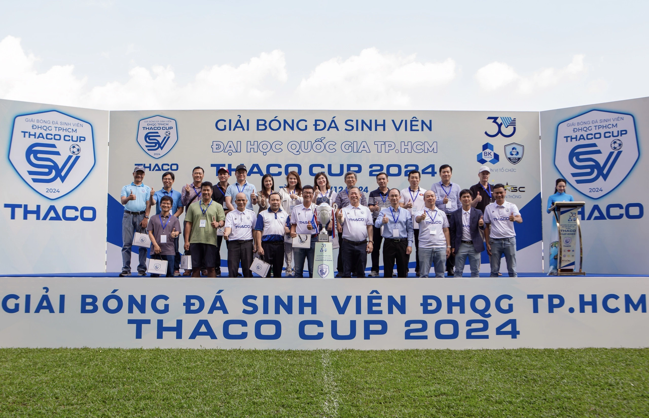 Ấn tượng lễ khai mạc giải bóng đá sinh viên ĐHQG TP.HCM - THACO Cup 2024