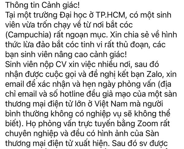 Nhiều trường ĐH cảnh báo sinh viên về nguy cơ bị 