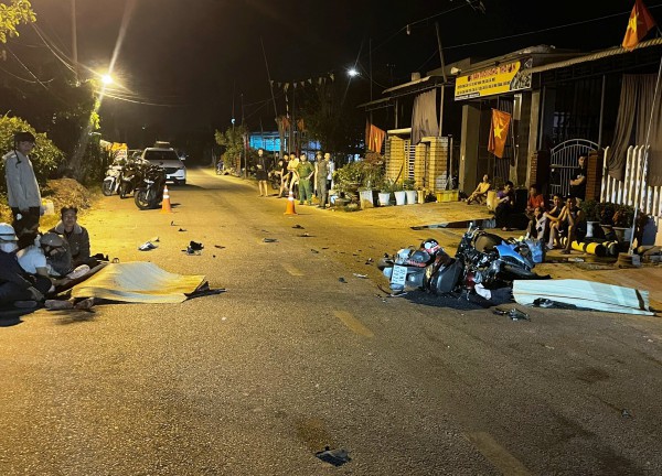 2 xe máy đối đầu trong đêm ở Đà Nẵng, 2 người tử vong tại chỗ