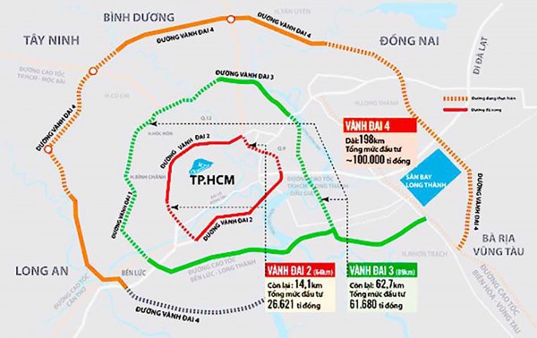 Bà Rịa - Vũng Tàu: Đầu tư gần 8.000 tỉ đồng đường Vành đai 4 TP.HCM