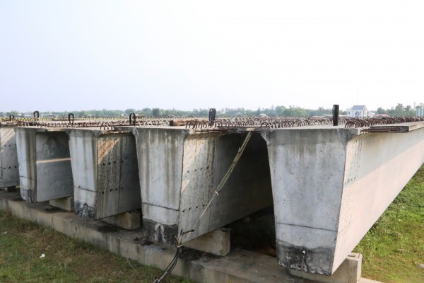 Cận cảnh cầu 220 tỉ đồng bắc qua sông Trường Giang 