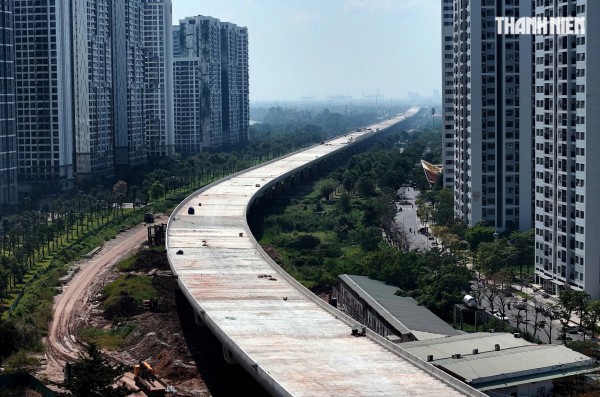 Cầu cạn Vành đai 3 đi qua Vinhomes Grand Park khi nào xong?
