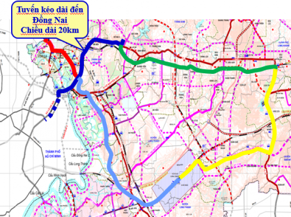 Khi nào xây dựng tuyến metro từ Suối Tiên về Biên Hòa và sân bay Long Thành