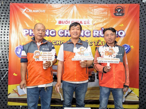 Lalamove tăng cường nâng cao kiến thức phòng, chống rủi ro cho các đối tác tài xế