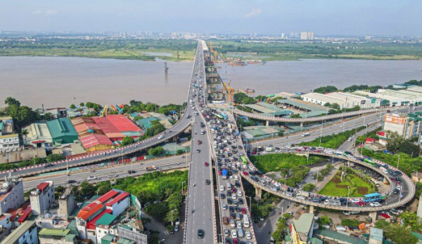 Những dự án cầu, đường lớn sắp hoàn thành ở Hà Nội