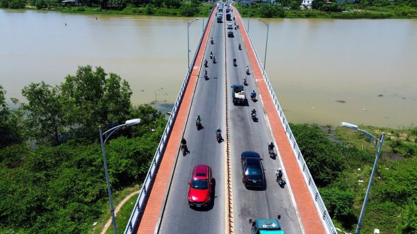 Nút giao thông cầu Hòa Xuân sắp 