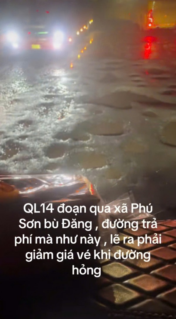 Quốc lộ 14 ở Đồng Nai vá mãi vẫn hư, như 