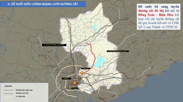Sẽ có đường cao tốc và đường sắt đô thị nối Đồng Xoài với Biên Hòa?