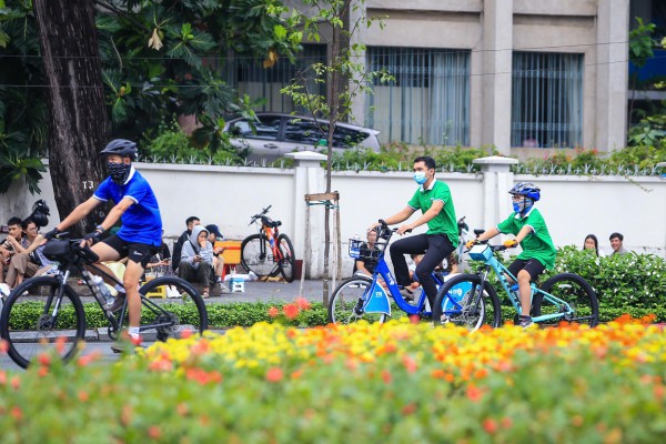 TP.HCM thí điểm làn đường riêng cho xe đạp TP.HCM thí điểm làn đường riêng cho xe đạp